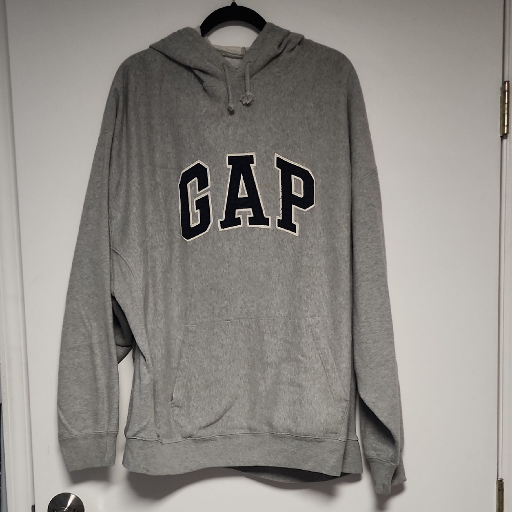GAP Vintage Men's Heather Gray Hoodie Size XXL